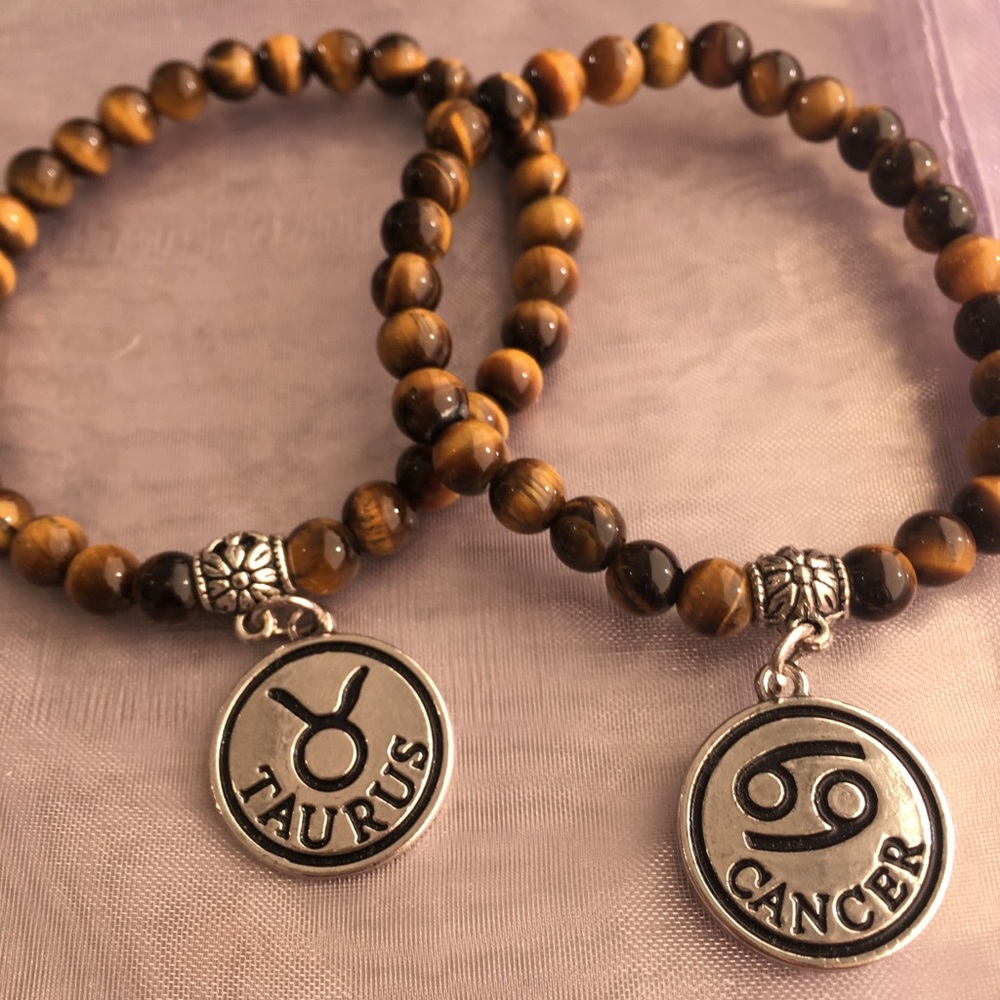 Tigers Eye astrology charmed bracelets any sign
